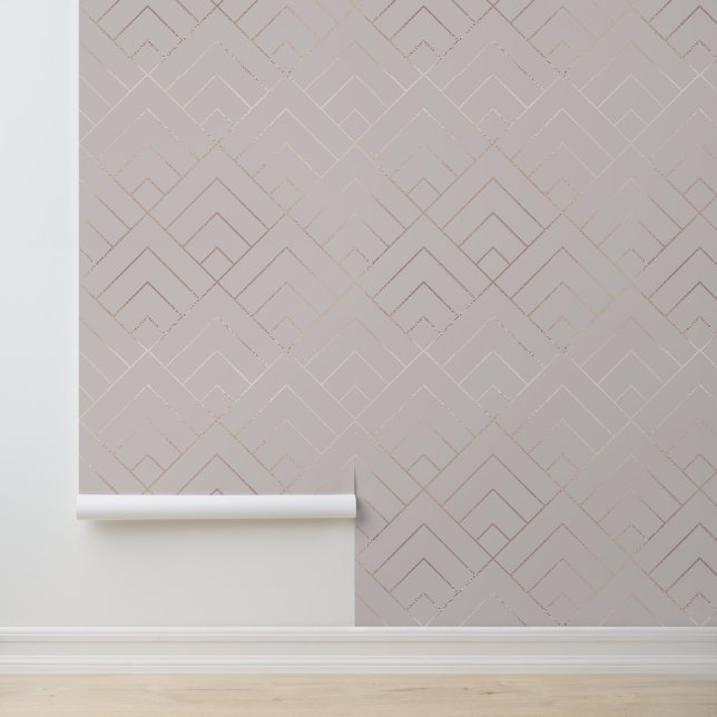 Luxus Elegantes Shiny Geometrisches Muster Tapete (Anwendung)