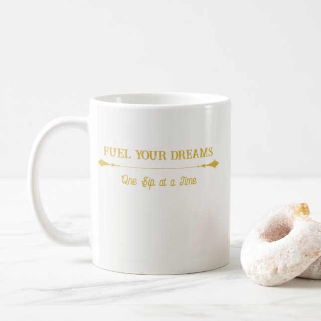 Luxus-Elfenbein-Gold-Kaffeetasse Kaffeetasse (Mit Donut)