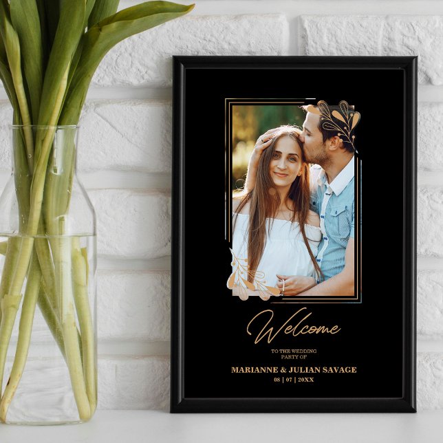 Luxus-Fake Golden Branches Extravagante Kalligraph Poster (Von Creator hochgeladen)