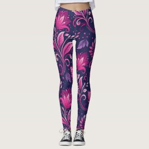 Luxus-Feminine-Streetwear-Leggings – Metallic Pin Leggings