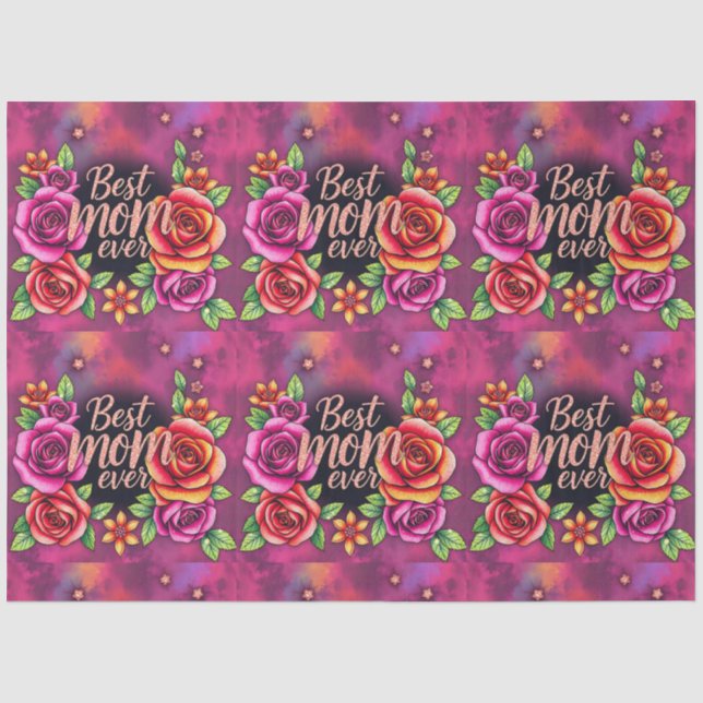 Luxus Floral Moderne Geschenksammlung Seidenpapier (Vorderseite)