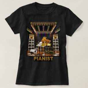Luxus-Flügel Kunst für Pianisten Klavierspieler T-Shirt