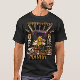 Luxus-Flügel Kunst für Pianisten Klavierspieler T-Shirt