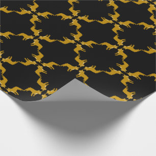 Luxus-Französische-Bulldogge-Grafikmuster Geschenkpapier