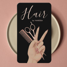 Luxus-Friseur Hairstylist Elegant Roségold
