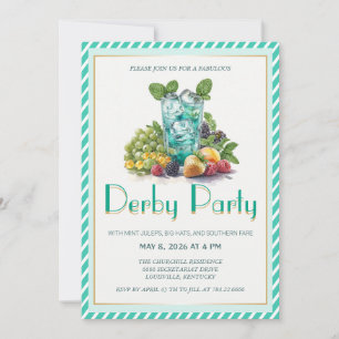 Luxus-Fruchtcocktail Minz-Julep Kentucky Derby In Einladung