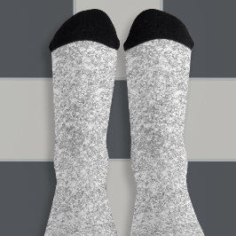 Luxus Funkelnd Light Silver Gray Glitzer Socken