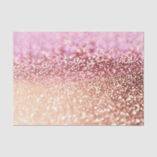 Luxus funkelnde rosa Ombre Glitzer-Steigung Seidenpapier