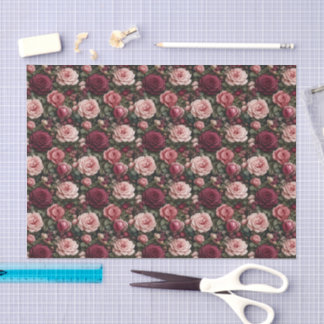 Luxus-Gartenrosen-Blumenkunst Seidenpapier