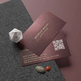 Luxus-Geschäftskarte mit dunkelrotem Glitter Visitenkarte
