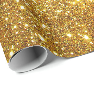 Luxus Geschenk Popular Gold Glitzer Geschenkpapier