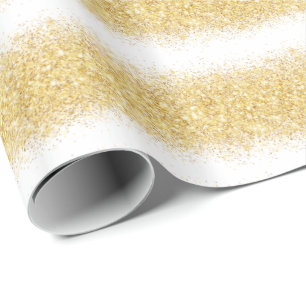 Luxus-Geschenk Popular White Gold Glitzer Geschenkpapier