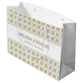 Luxus-Geschenktasche aus Papier mit geometrischem  Große Geschenktüte