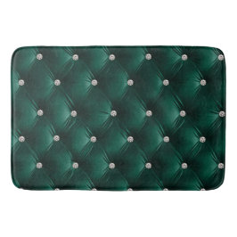 Luxus Glam Green Imitats Velvet Badematte