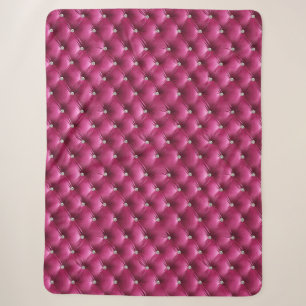 Luxus Glam Pink Imitate Velvet Sherpadecke