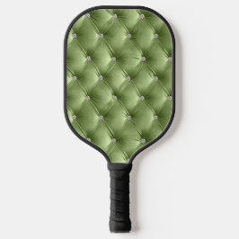 Luxus Glam Sage Green Imitats Velvet Pickleball Schläger