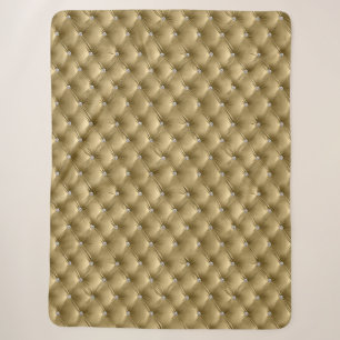 Luxus Glam Warm Gold Imitate Velvet Sherpadecke