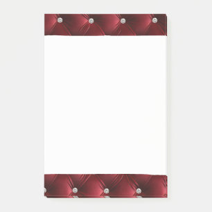 Luxus-Glamour-Mädchenhaft-Rot-Faux-Velvet Post-it Klebezettel