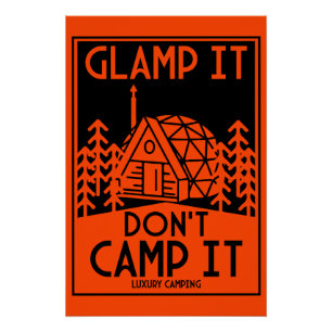 Luxus-Glamping Poster