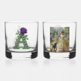 Luxus-Glas Set Rocks - Personalisiertes Monogramm  Whiskyglas