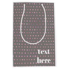 Luxus-Glitterpunkte Mittlere Geschenktüte