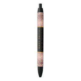 Luxus Glitzer Gold Pink Stars Kugelschreiber