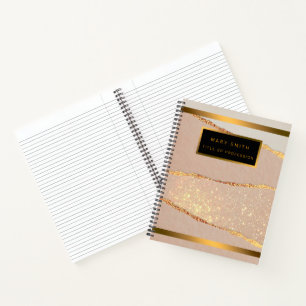 Luxus Glitzer Rose Gold Notizbuch