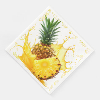 Luxus-Gold-Ananas-Tropen-Servietten Serviette