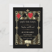 Luxus Gold Black Art Deco Roaring 20er Hochzeit