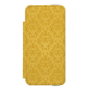 Luxus-Gold-Blumen-Tapete Incipio Watson™ iPhone 5 Geldbörsen Hülle