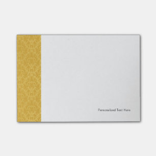 Luxus-Gold-Blumen-Tapete Post-it Klebezettel