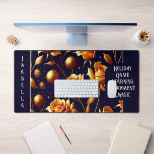 Luxus Gold Boho Rose Moderne Kollektion Schreibtischunterlage