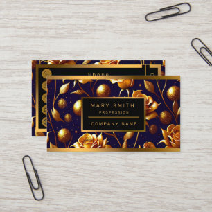 Luxus Gold Boho Rose Moderne Kollektion Visitenkarte
