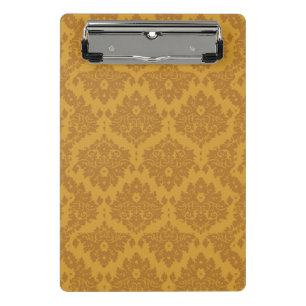 Luxus-Gold-Damaskus Mini Klemmbrett
