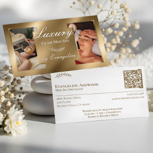 Luxus-Gold-Fotos für professionelle Med-Spa-Spezia Visitenkarte