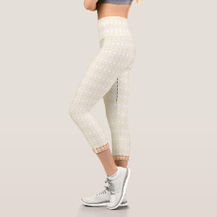 Luxus-Gold-Geometrie-Capri-Yogahosen Capri Leggings