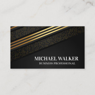 Luxus Gold gestreift und gesprenkelt Hintergrund Visitenkarte