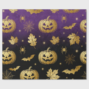 Luxus-Gold-Glitter-Halloween-Geschenkverpackung Geschenkpapier