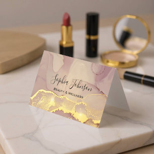 Luxus Gold Glitter Individualisierbarer Künstler-M Visitenkarten