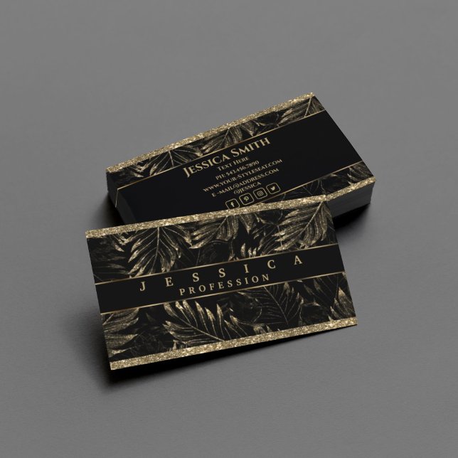 Luxus Gold Glitzer beruflich Business Card Visitenkarte (Von Creator hochgeladen)