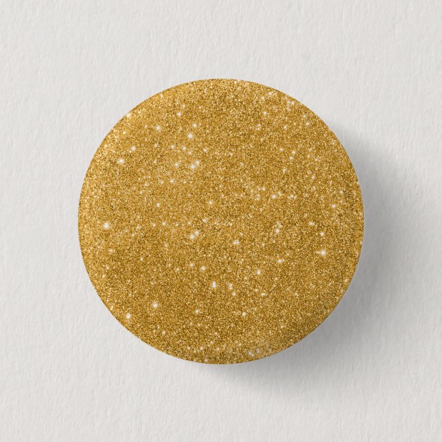 Luxus Gold Glitzer Button (Vorderseite)