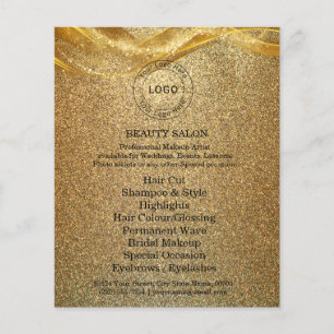 Luxus Gold Glitzer Flyer