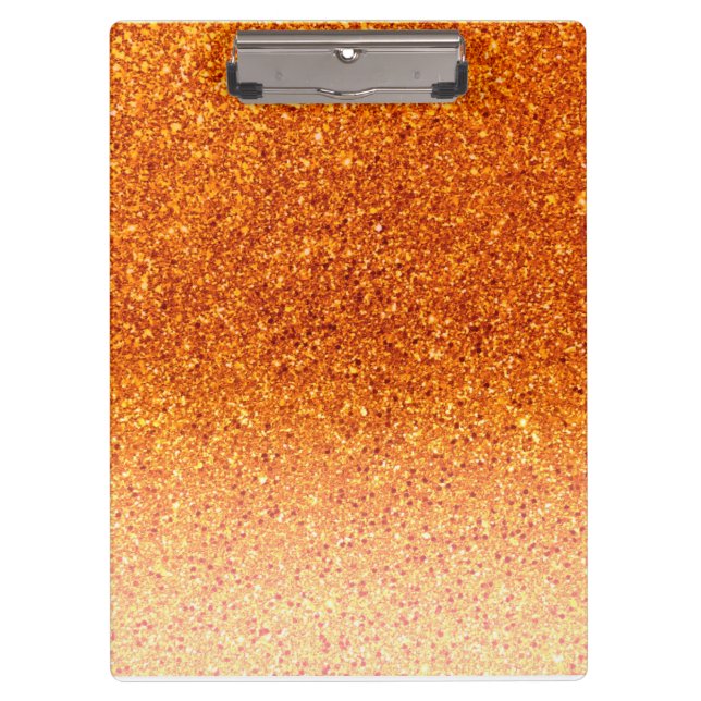 Luxus Gold Glitzer Klemmbrett (Vorderseite)