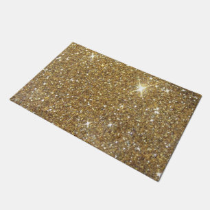 Luxus Gold Glitzer Print Fußmatte