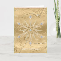 Luxus Gold Glitzer Snowflake Diamond