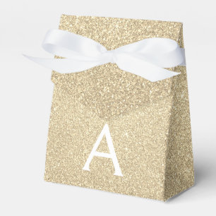 Luxus Gold Glitzer & Sparkle Monogram Geschenkschachtel