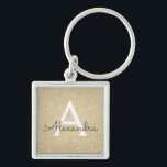 Luxus Gold Glitzer & Sparkle Monogram Schlüsselanhänger<br><div class="desc">Luxuriöse Gold Imitate Glitzer und Sparkle Elegant Key Kette. Diese Schlüsselanhänger können auf Ihren Vor- und Vornamen angepasst werden und sind ein perfektes Brautparty-,  Junggeselinnen-Abschied- oder Geburtstagsgeschenk.</div>