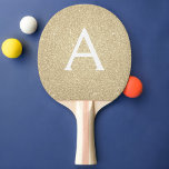 Luxus Gold Glitzer und Sparkle Monogram Tischtennis Schläger<br><div class="desc">Luxuriöse Gold Imitate Glitzer und sparkle elegante Monogram Ping Pong Paddle. Dieses Ping Pong Paddle kann so angepasst werden,  dass es Ihren Anfangs- und Vornamen enthält.</div>