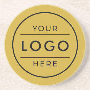 Luxus-Gold-Individualgeschäftslogo gebrandet Getränkeuntersetzer