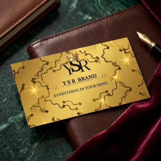 Luxus-Gold-Kronen-QR-Code-Visitenkarten Visitenkarte